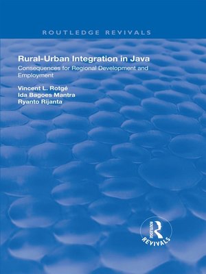 cover image of Rural-Urban Integration in Java
